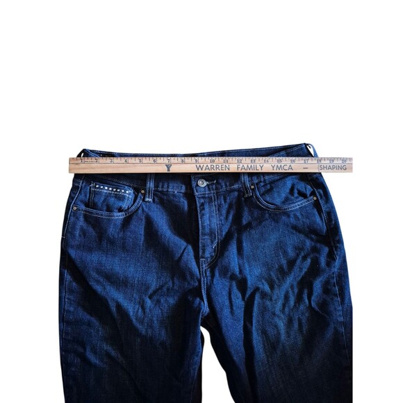 Levi's VTG Womens Bootcut Jeans Dark Wash Studded Pocket Sz 14S - Picture 4 of 8